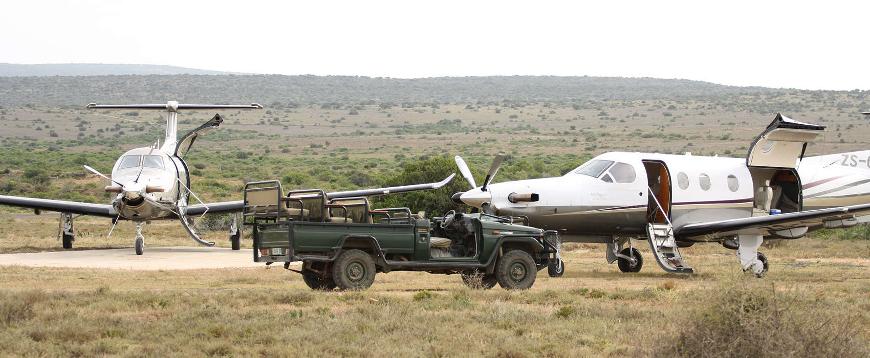 African Eastern Cape Safari plane truck