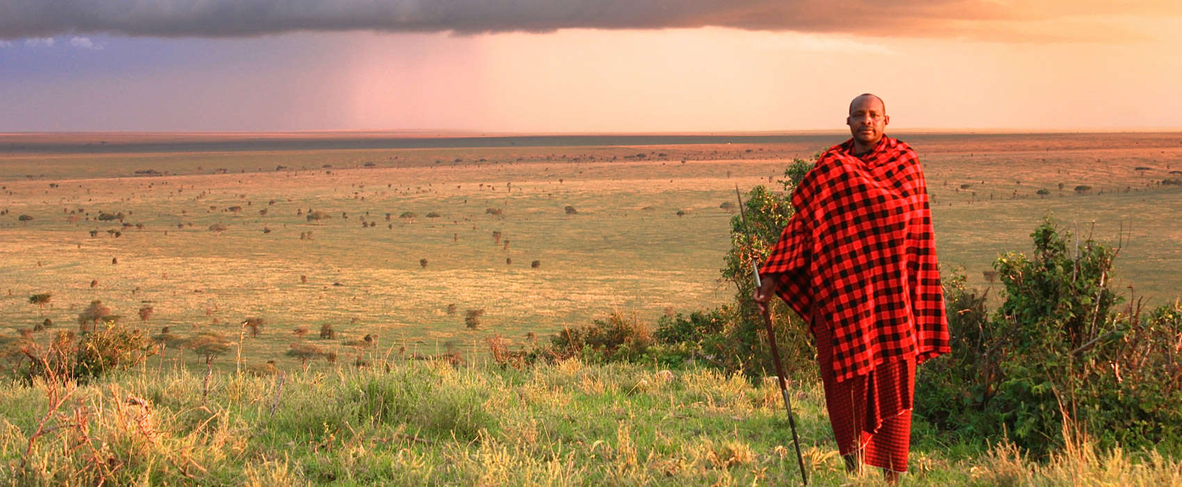 African Serengeti National Park Safari tribesman
